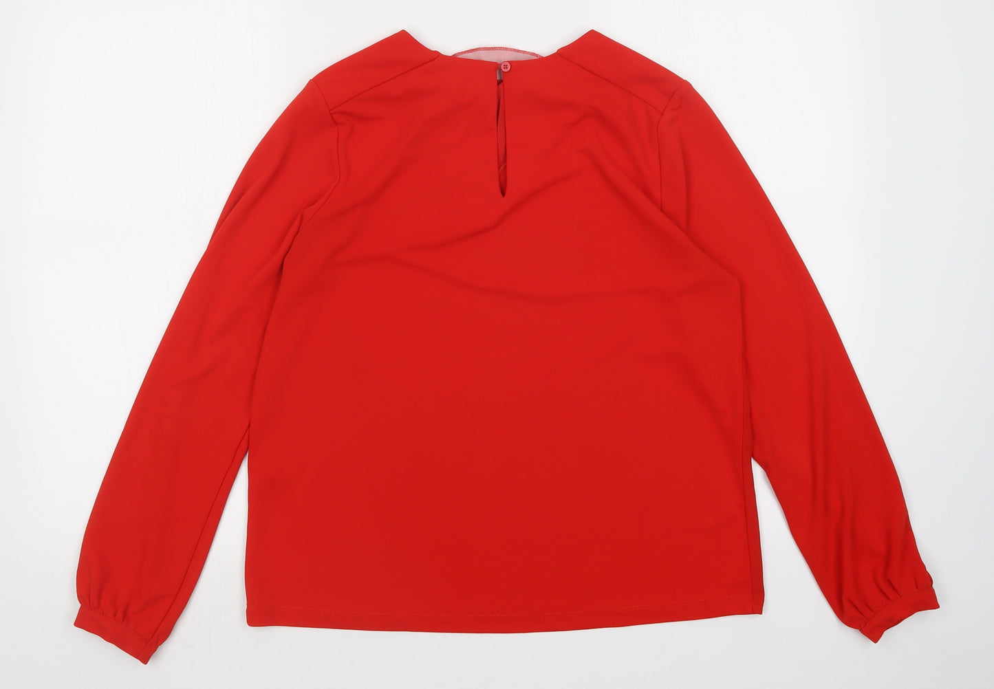 Warehouse Womens Red   Basic Blouse Size 10