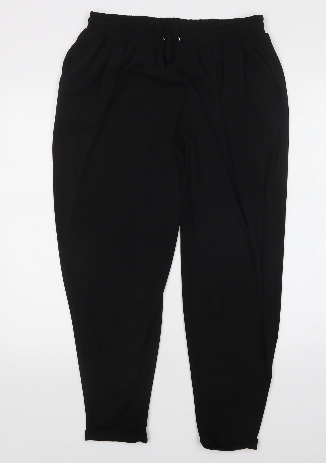 Warehouse Womens Black   Harem Trousers Size 12 L27 in