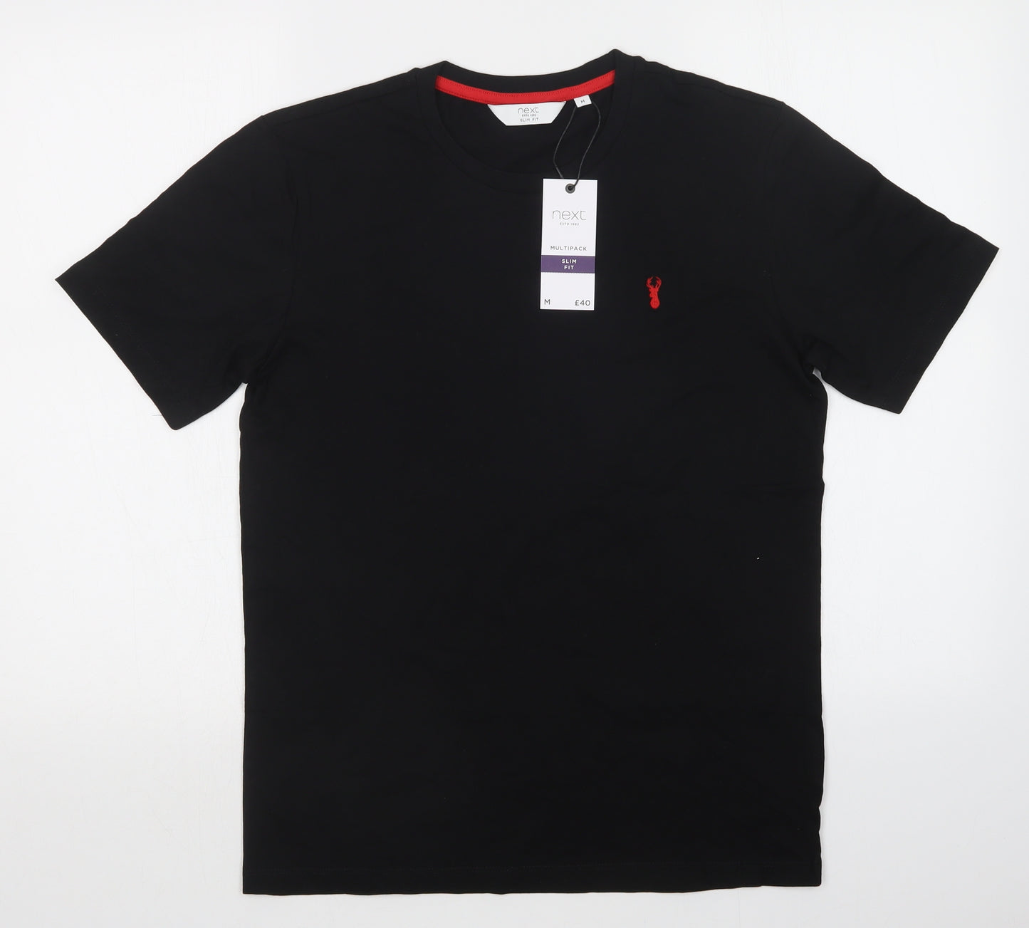 NEXT Mens Black    T-Shirt Size M