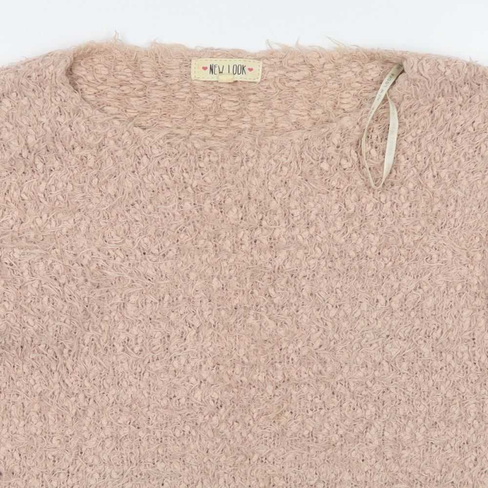New Look Womens Pink   Pullover Jumper Size M
