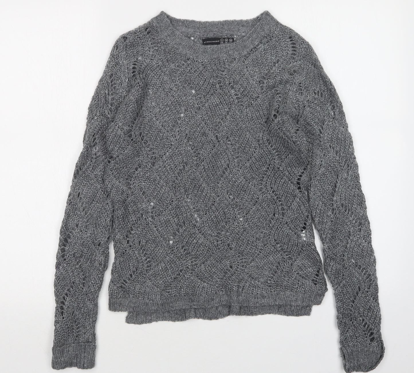 Atmosphere Womens Grey   Pullover Jumper Size 6