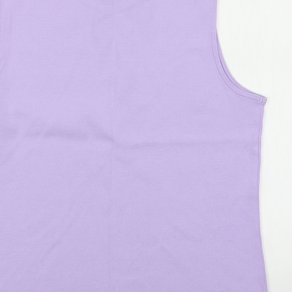 lands end  Womens Purple   Vest Jumper Size M