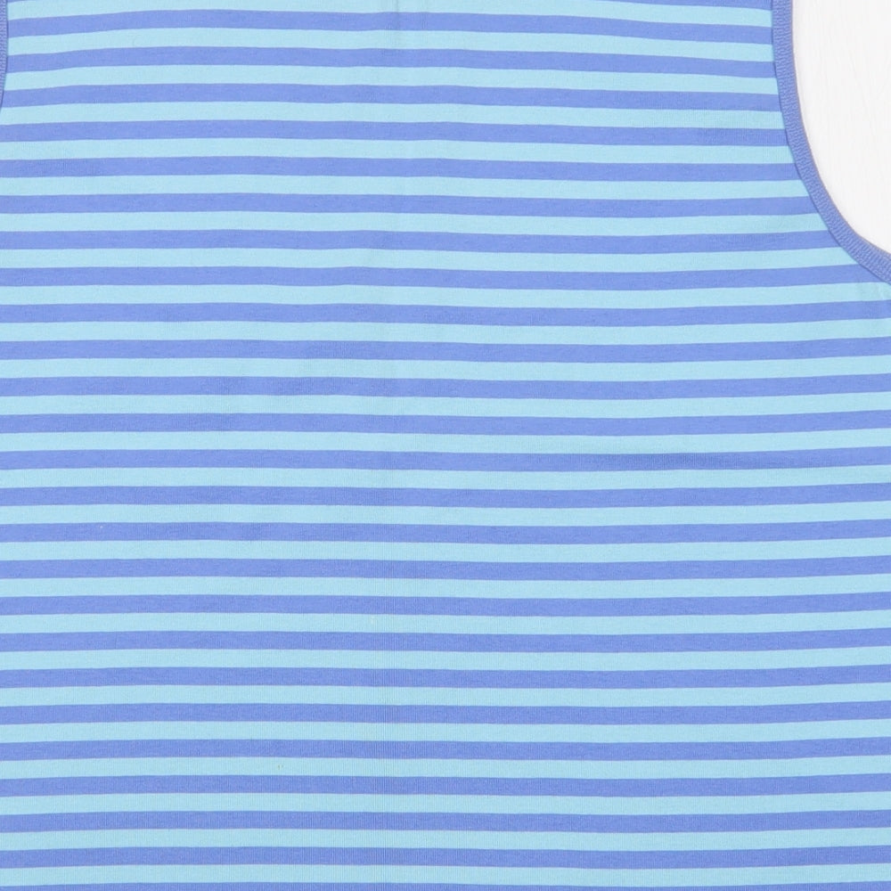 Lands End Womens Multicoloured Striped  Basic Tank Size L