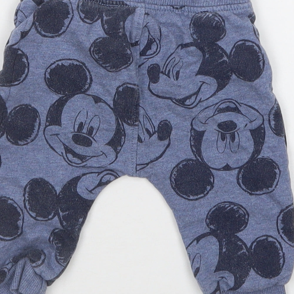 George Boys Blue   Sweatpants Trousers Size 3-6 Months  - Mickey Mouse