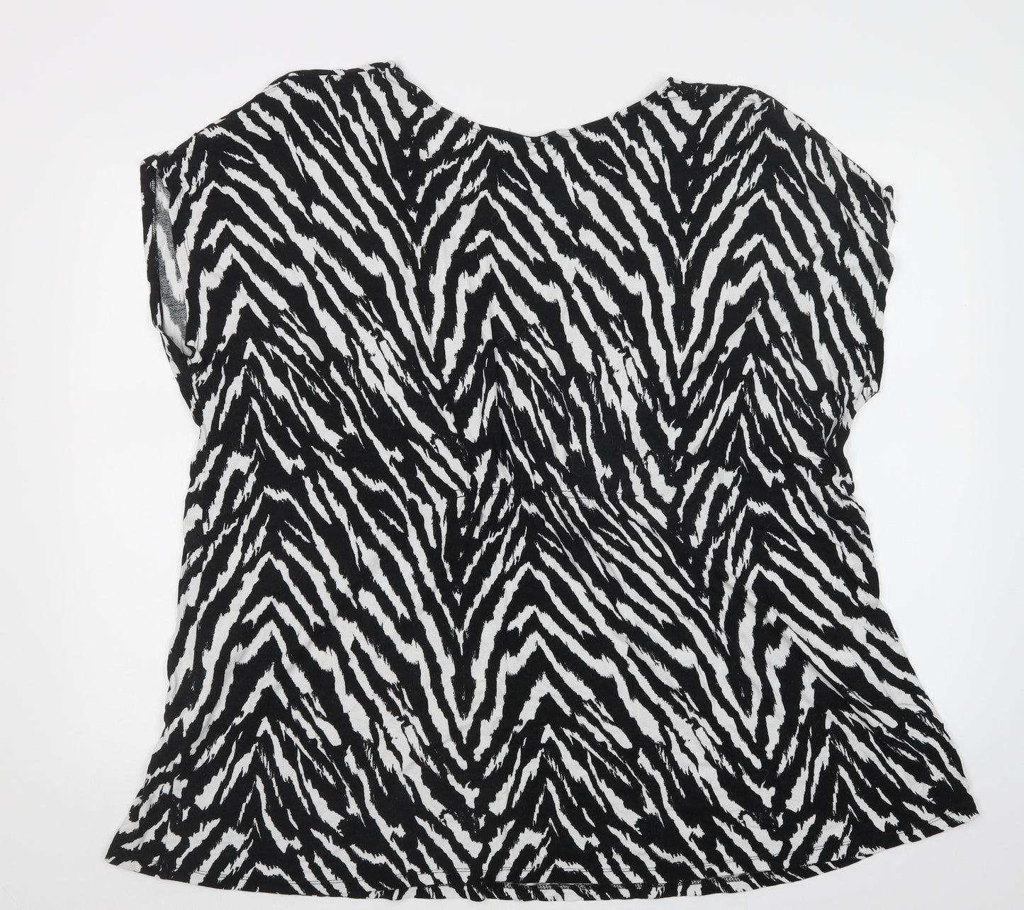 Preworn Womens Multicoloured Animal Print  Basic Blouse Size 24