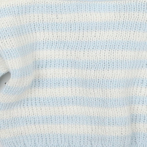 Preworn Boys Multicoloured Striped  Cardigan Jumper Size 6-9 Months