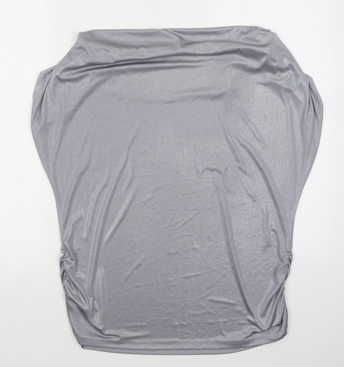 Dorothy Perkins Womens Silver   Basic Blouse Size 18