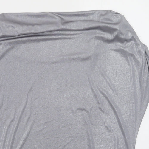 Dorothy Perkins Womens Silver   Basic Blouse Size 18