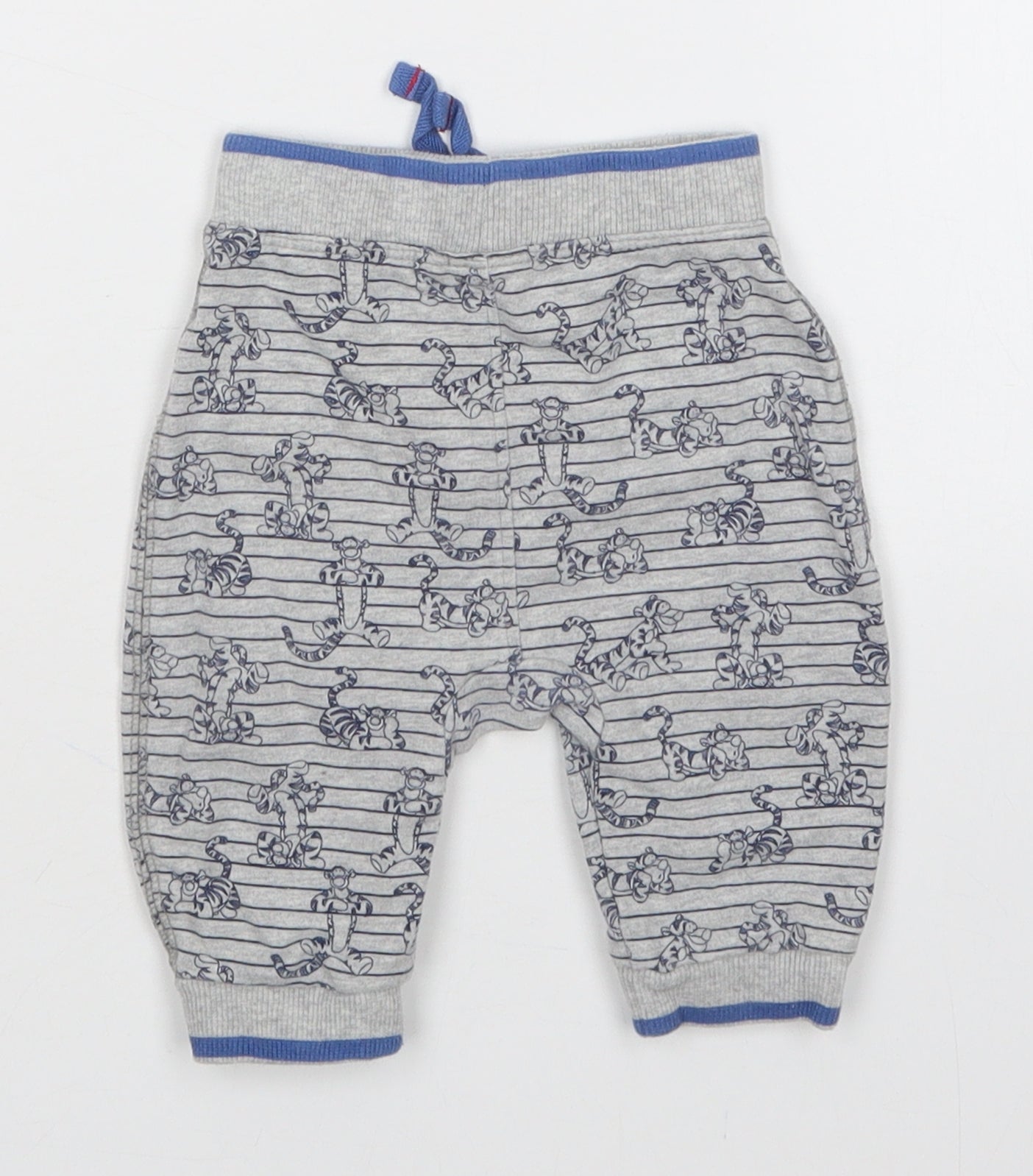 George Baby Grey Striped  Sweatpants Trousers Size 0-3 Months  - Winnie the Pooh