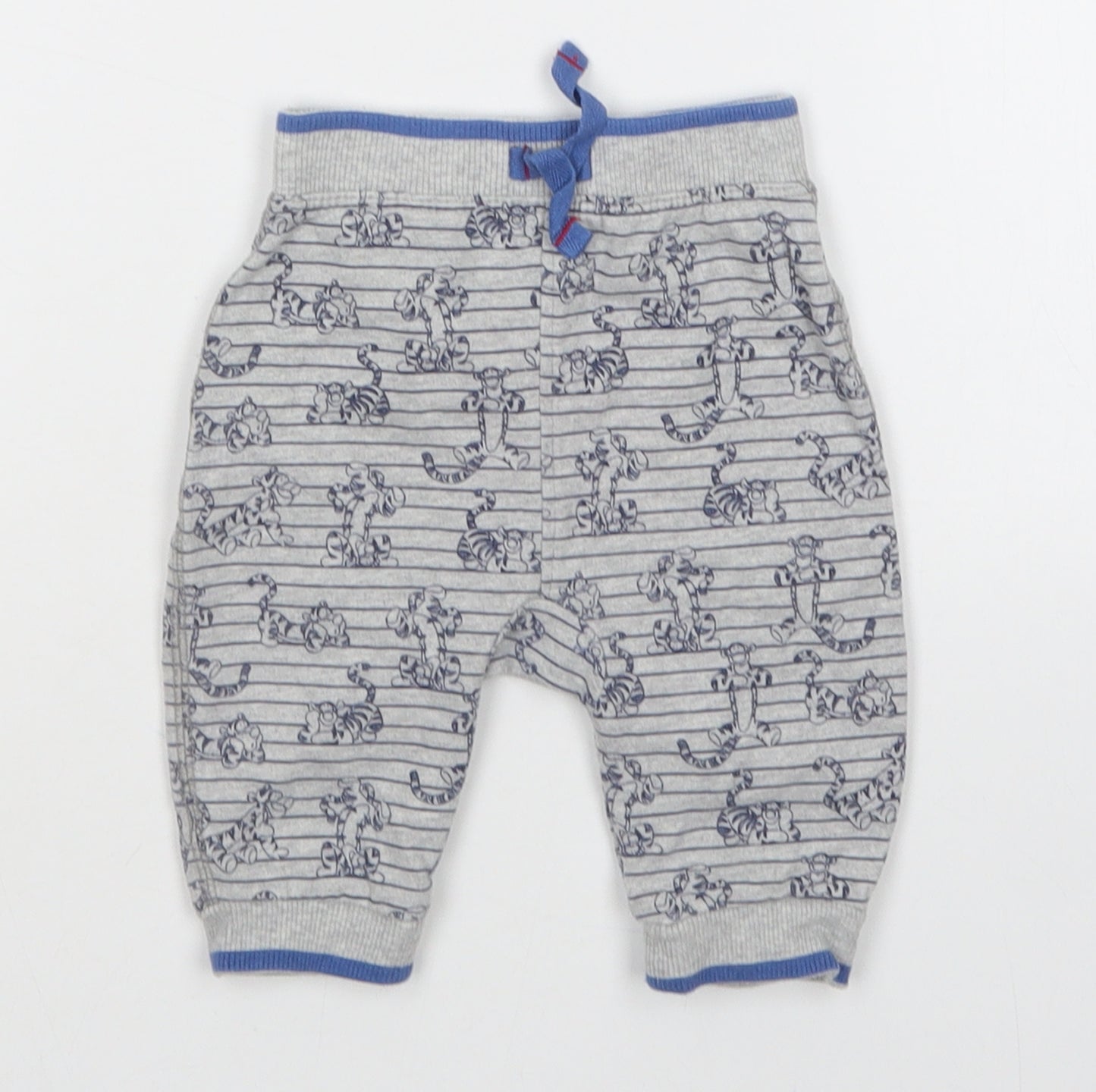 George Baby Grey Striped  Sweatpants Trousers Size 0-3 Months  - Winnie the Pooh