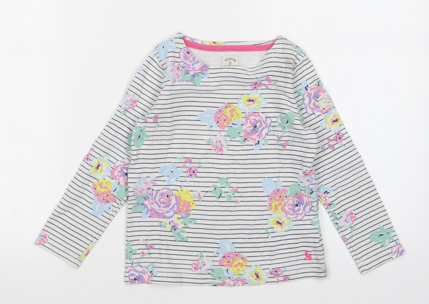 Joules Girls Multicoloured Floral  Basic T-Shirt Size 6 Years