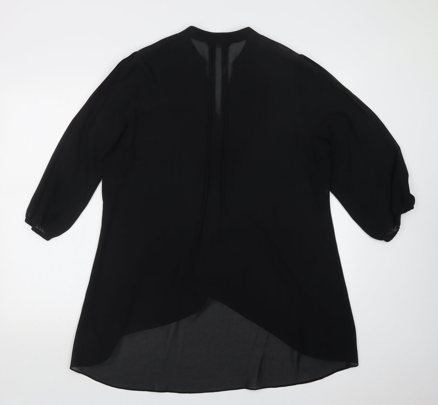 M&S Womens Black   Basic Blouse Size 16