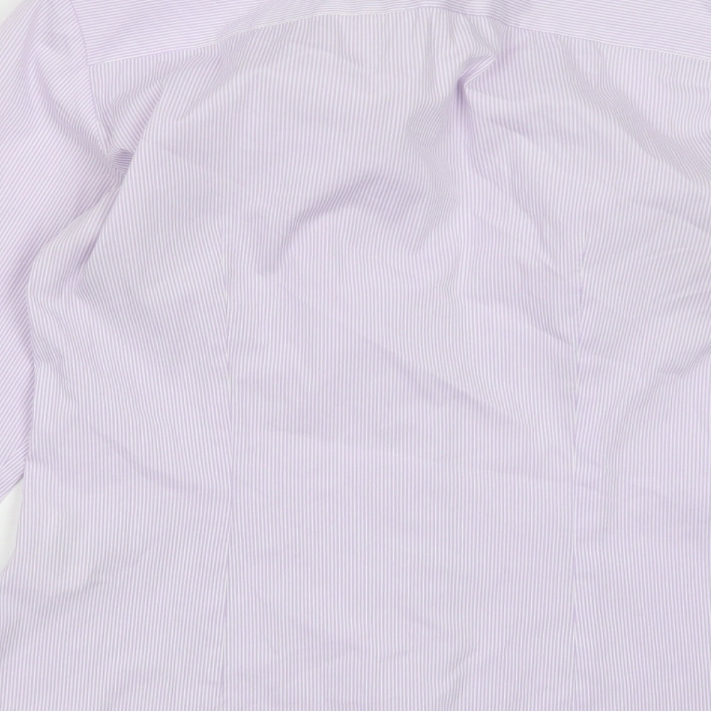 H&M Womens Pink Striped  Basic Button-Up Size 10