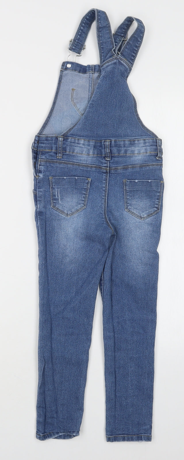 Denim CO Girls Blue   Dungaree One-Piece Size 6-7 Years
