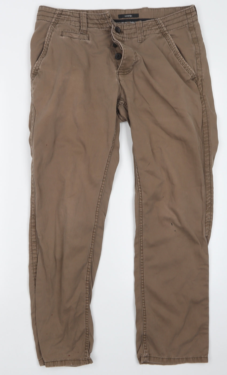 George Mens Brown   Straight Jeans Size 32 L29 in