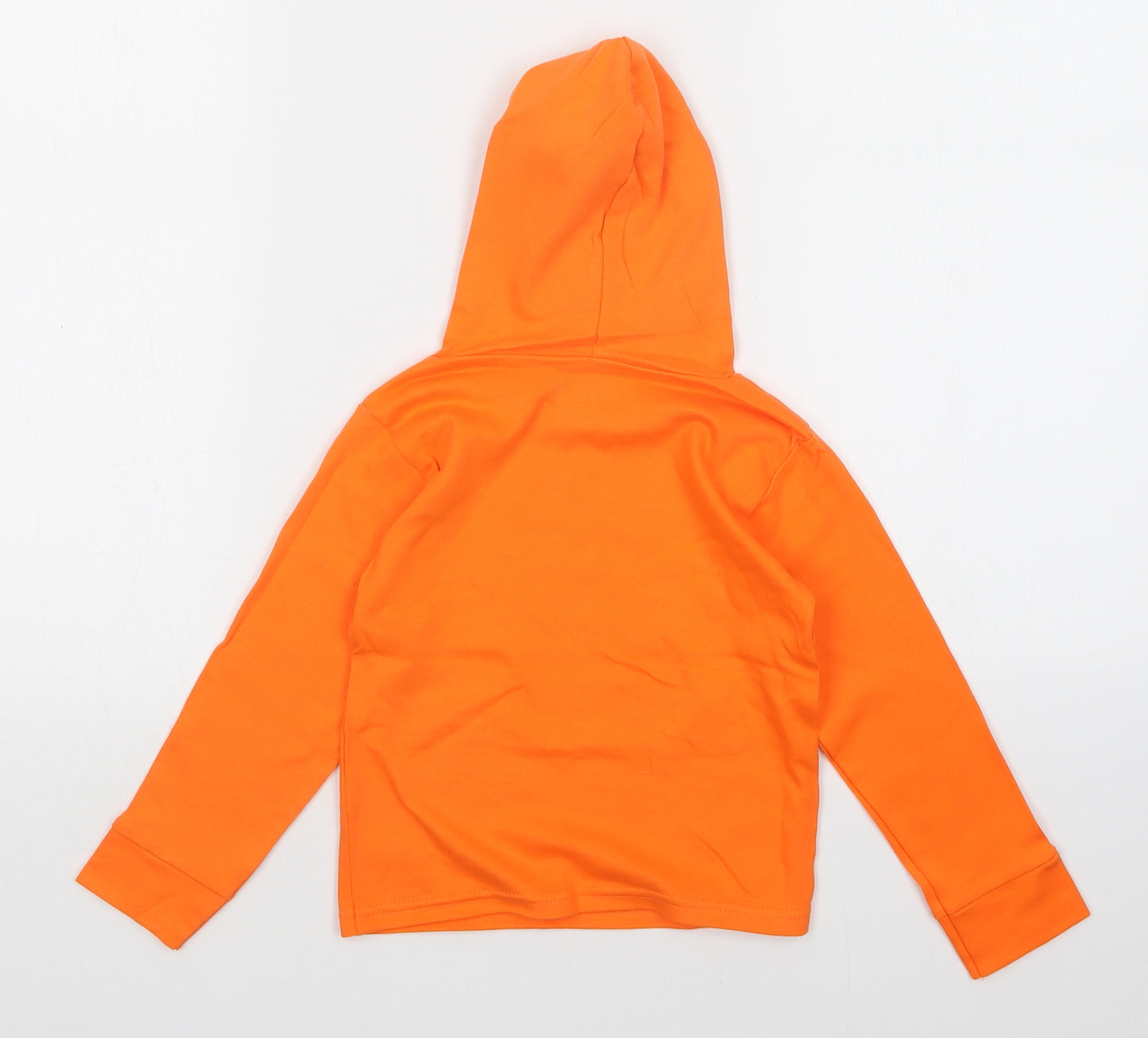 Preworn Boys Orange   Pullover Hoodie Size 2-3 Years