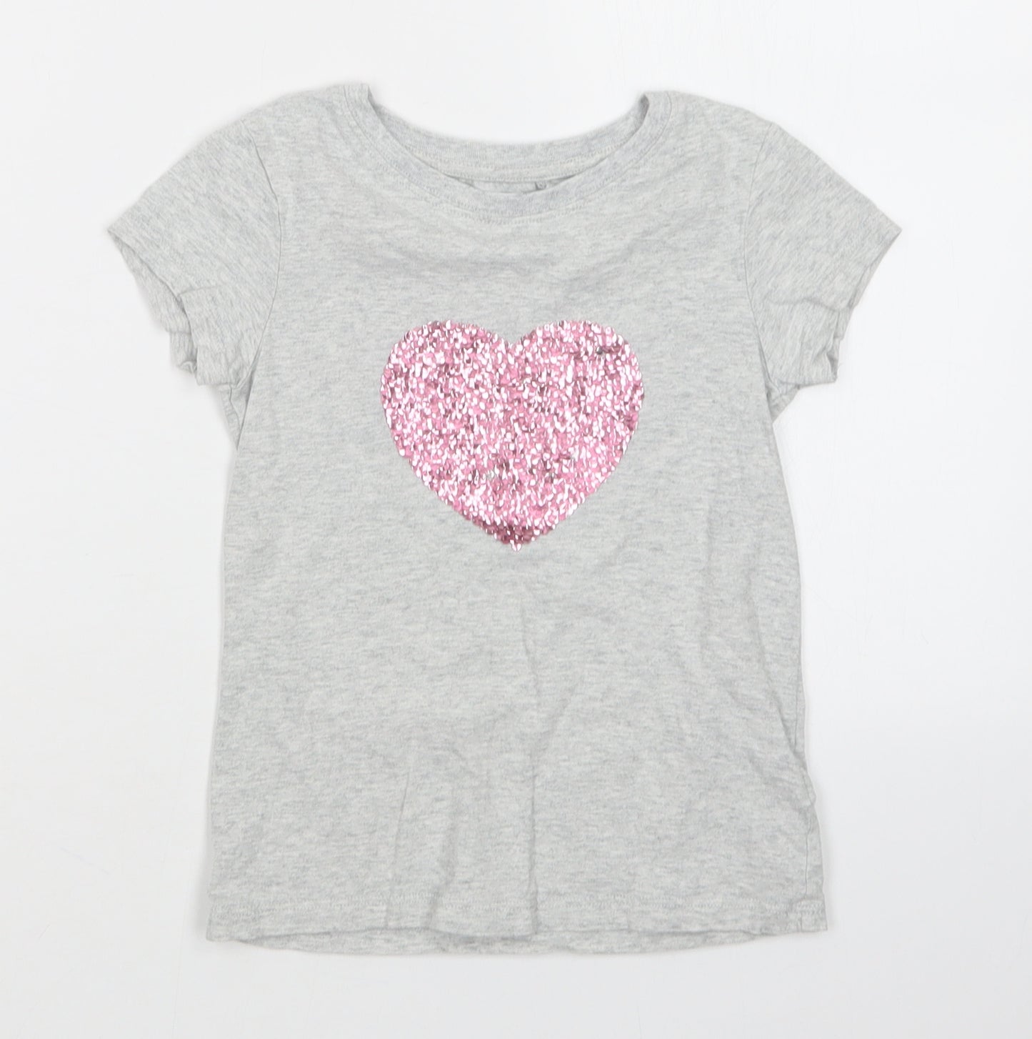 NEXT Girls Grey   Basic T-Shirt Size 6 Years