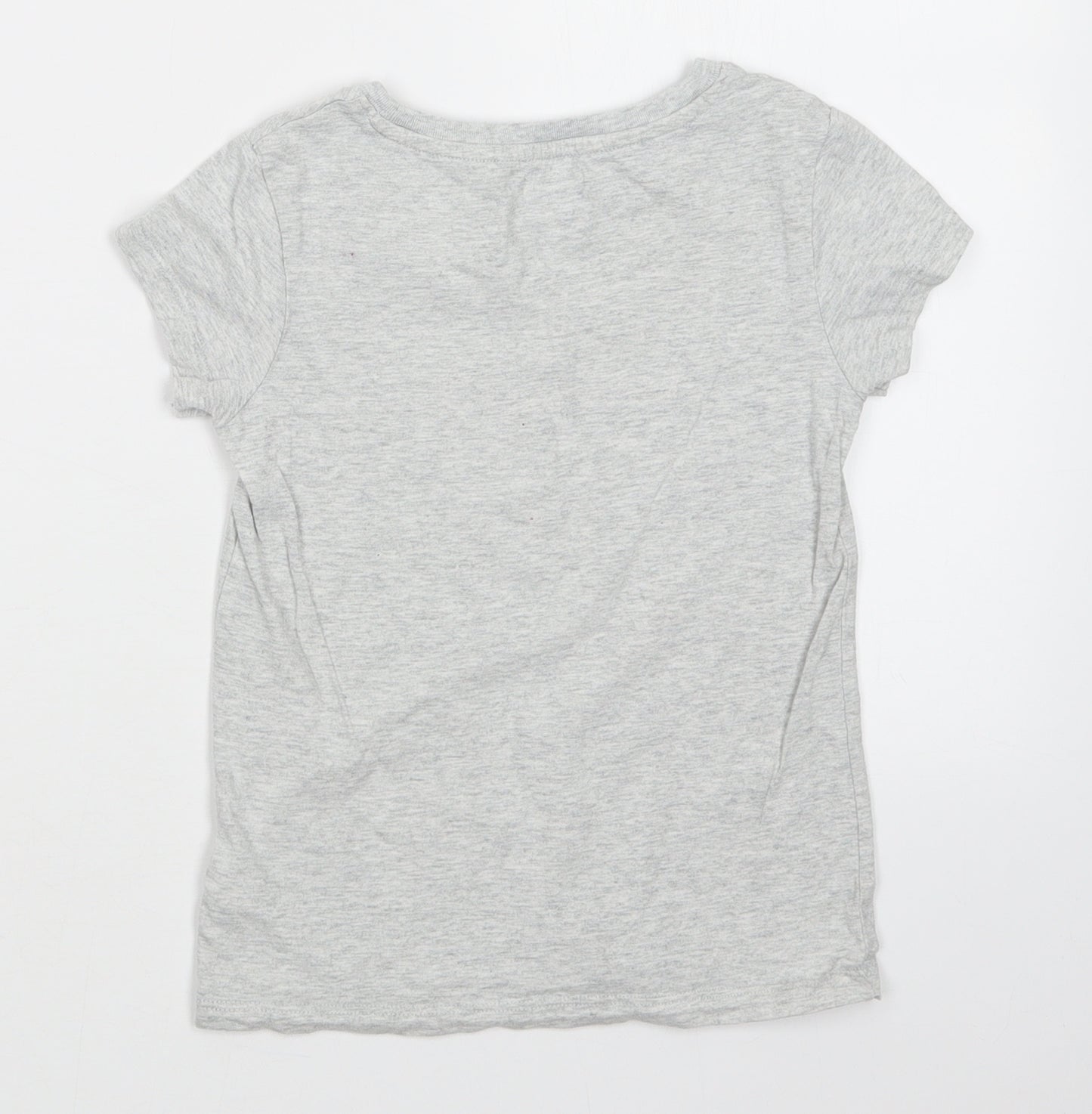 NEXT Girls Grey   Basic T-Shirt Size 6 Years