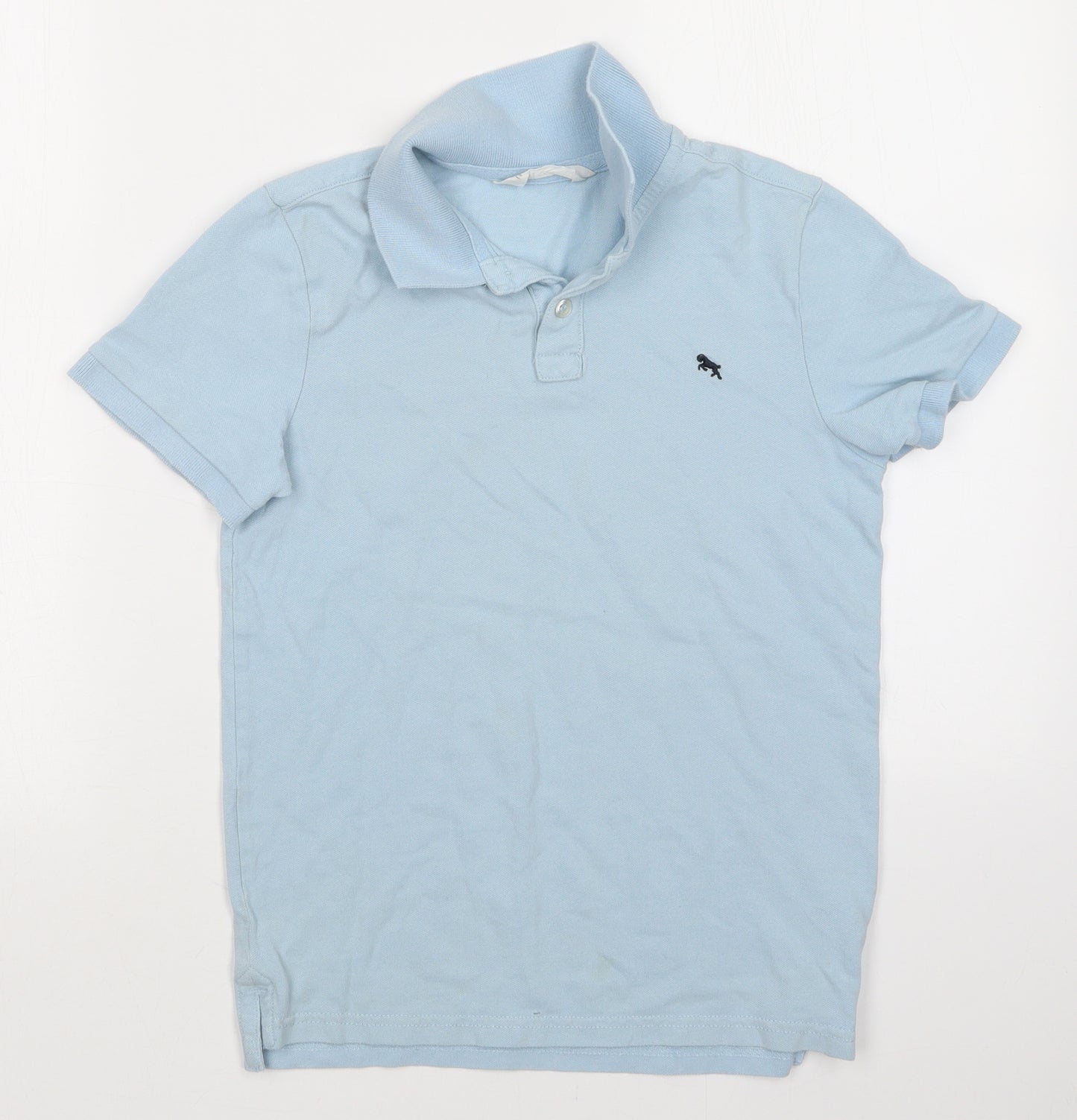 H&M Boys Blue   Basic Polo Size 11-12 Years
