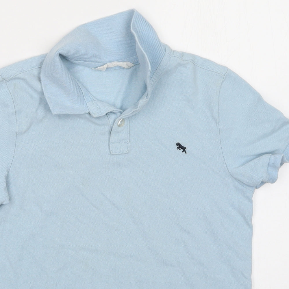 H&M Boys Blue   Basic Polo Size 11-12 Years