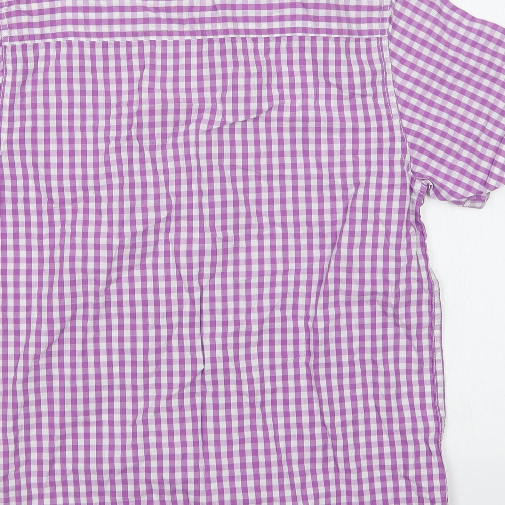 NEXT Boys Pink Check  Basic Button-Up Size 10 Years
