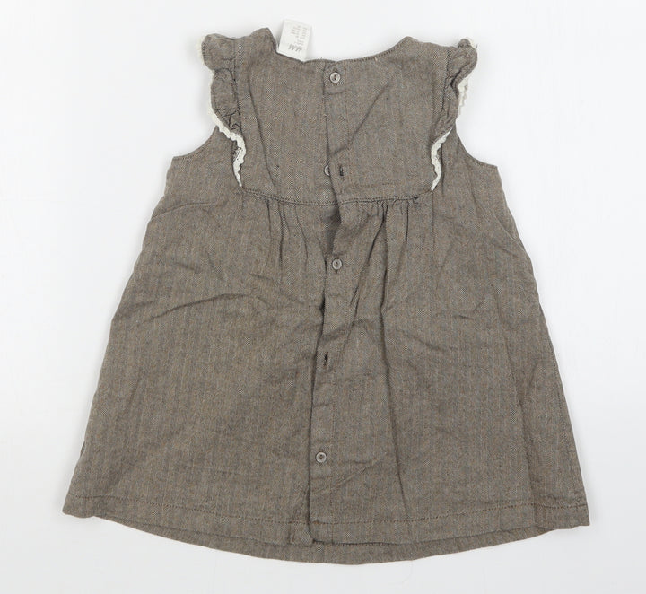 H&M Girls Brown   A-Line  Size 12-18 Months