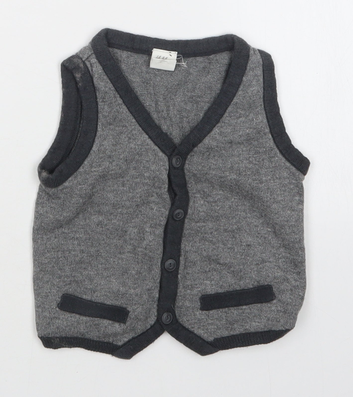 H&M Boys Grey   Cardigan Jumper Size 18-24 Months