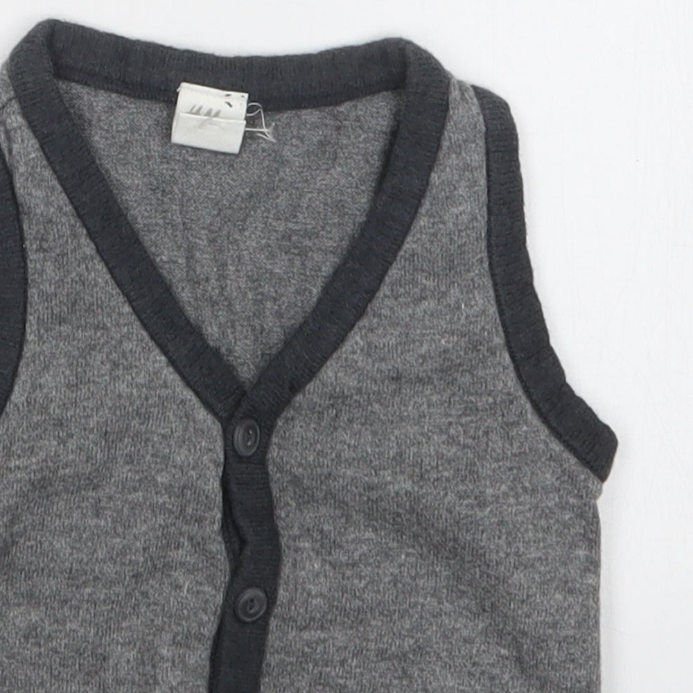 H&M Boys Grey   Cardigan Jumper Size 18-24 Months