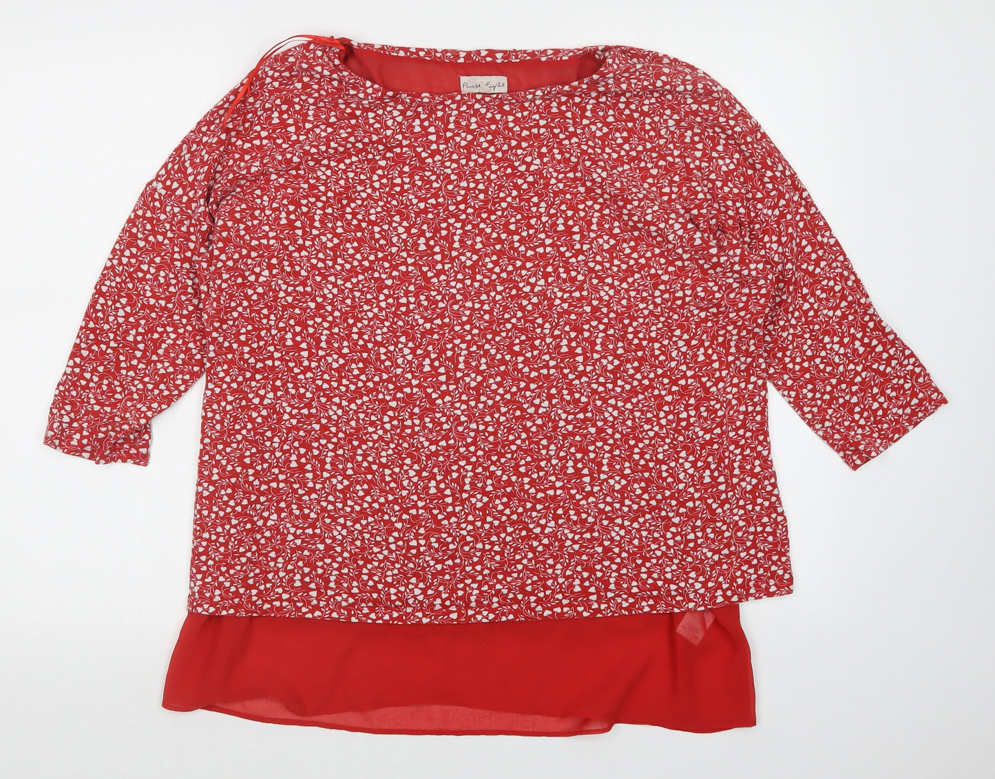 Phase Eight Womens Red Polka Dot  Pullover Jumper Size 16