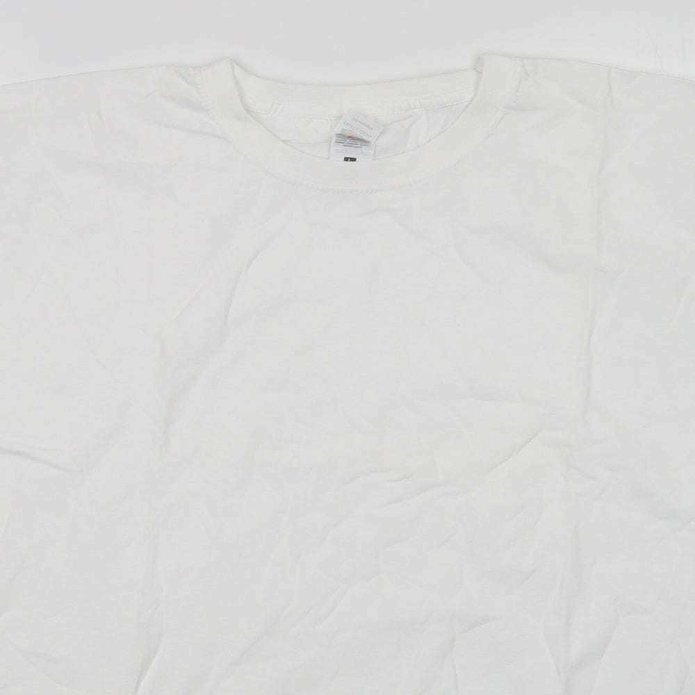 Fruit of the Loom Mens White    T-Shirt Size L
