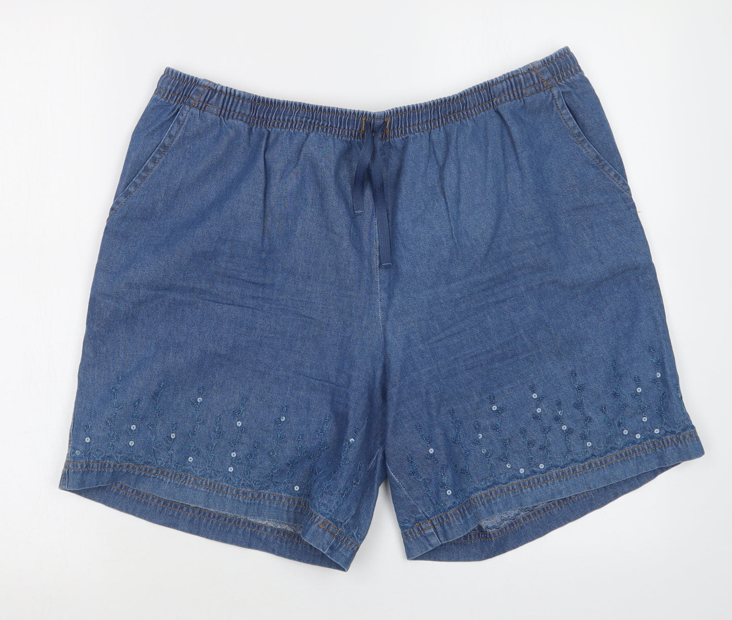 Papaya Womens Blue   Bermuda Shorts Size 16