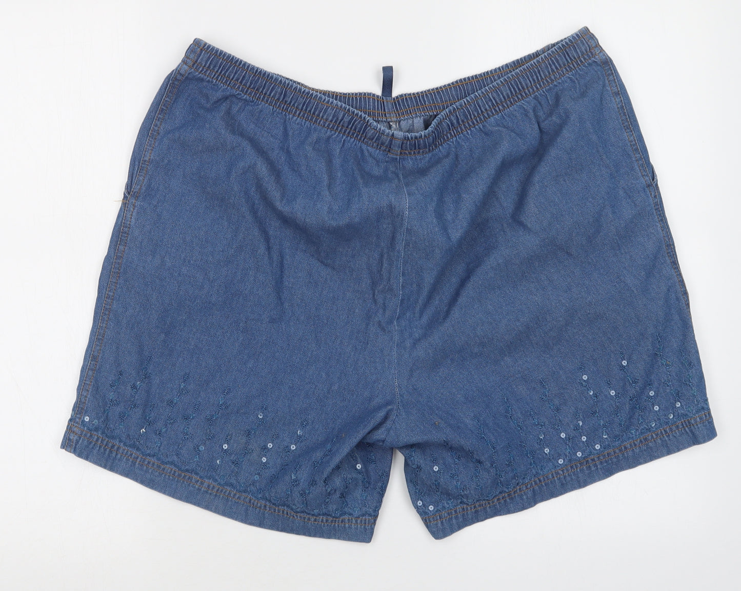 Papaya Womens Blue   Bermuda Shorts Size 16