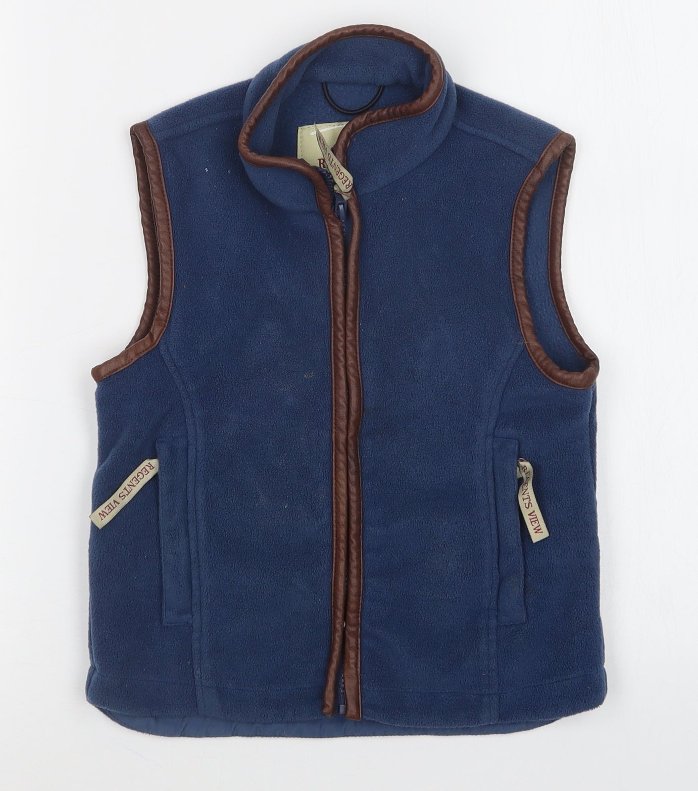 regents view  Boys Blue   Gilet Jacket Size 5-6 Years