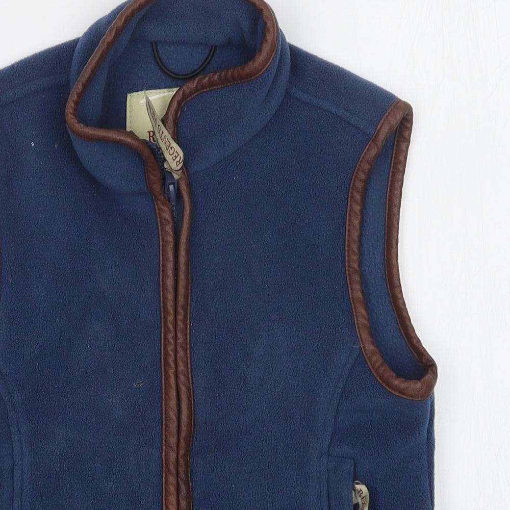 regents view  Boys Blue   Gilet Jacket Size 5-6 Years