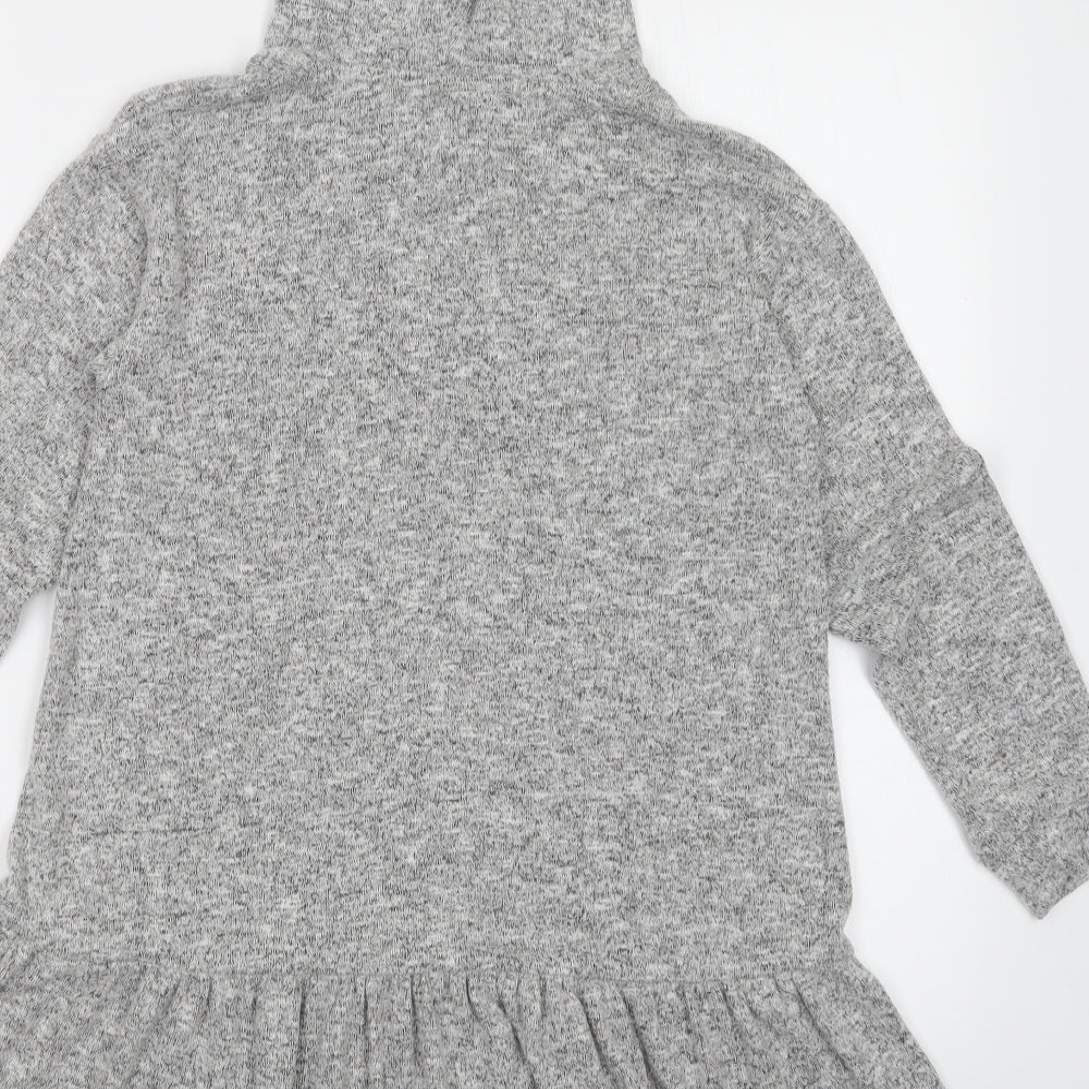 Zara Girls Grey   Jumper Dress  Size 9-10 Years