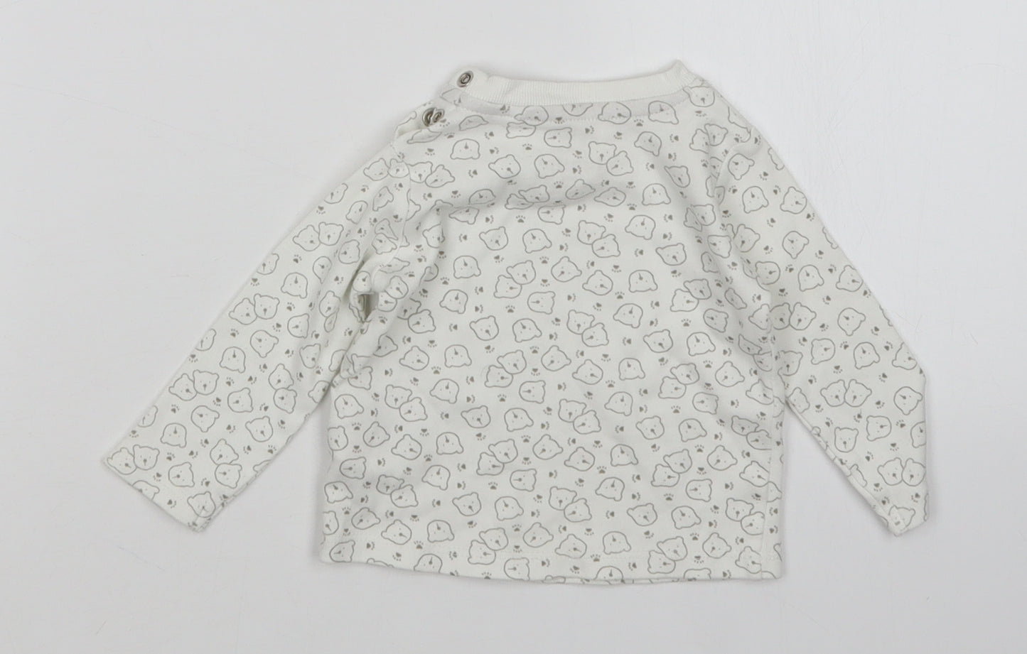 Lupilu Baby White Animal Print  Basic T-Shirt Size 3-6 Months