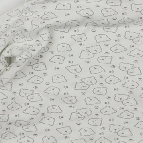 Lupilu Baby White Animal Print  Basic T-Shirt Size 3-6 Months