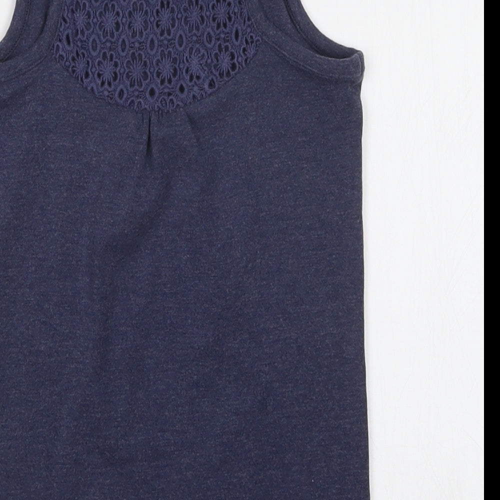 George Girls Blue   Basic Tank Size 7-8 Years