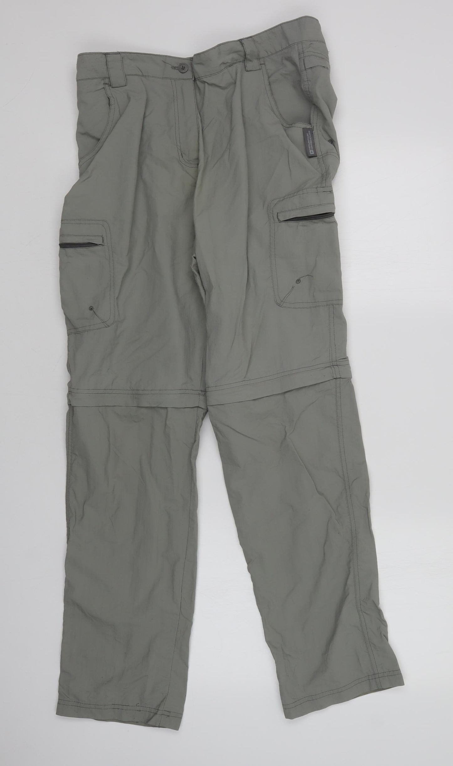 Mountain Warehouse Womens Green   Rain Trousers Trousers Size 14 L29 in