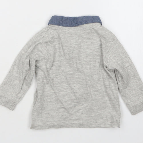 matalan  Boys Grey   Basic Polo Size 6-9 Months