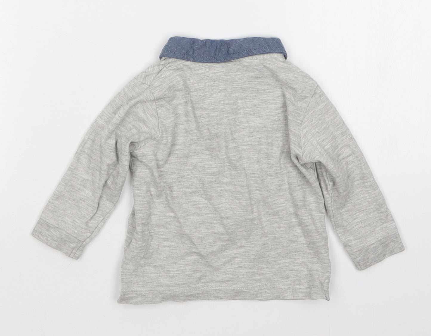 matalan  Boys Grey   Basic Polo Size 6-9 Months