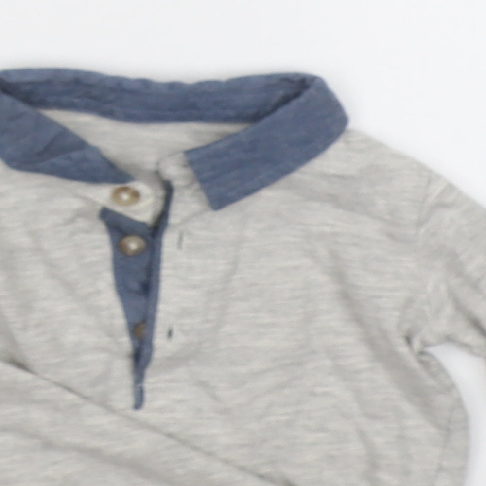 matalan  Boys Grey   Basic Polo Size 6-9 Months