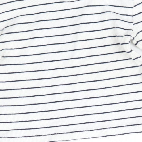F&F Baby White Striped  Pullover Jumper Size 12-18 Months