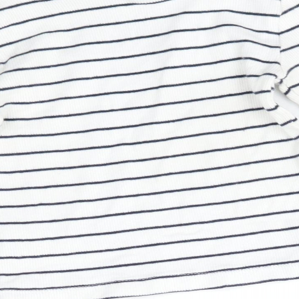F&F Baby White Striped  Pullover Jumper Size 12-18 Months