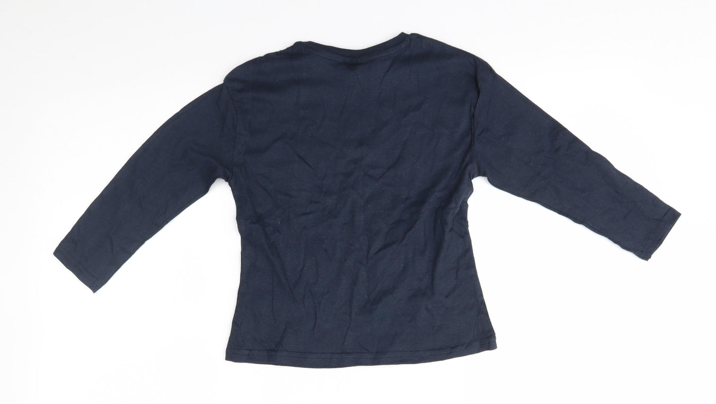 Pep&co Boys Blue   Basic T-Shirt Size 5-6 Years  - Mickey mouse funhouse