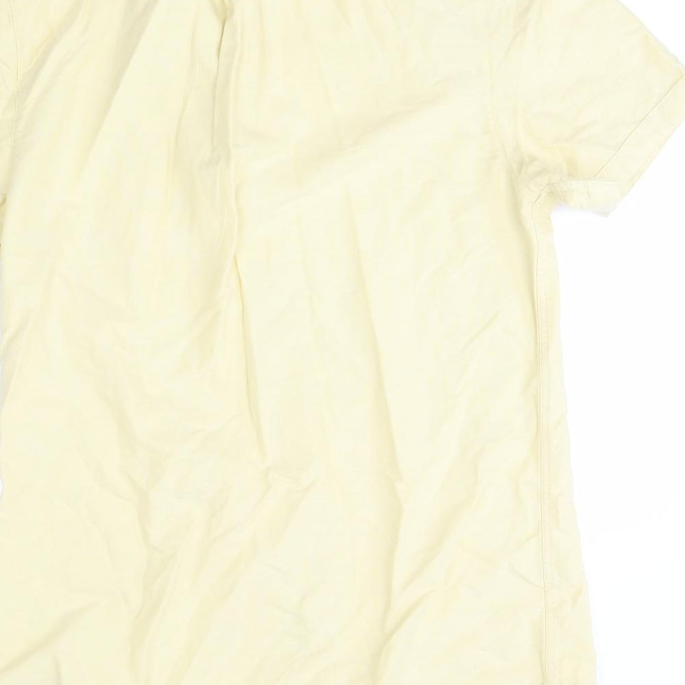 Farah Mens Yellow    Button-Up Size XL