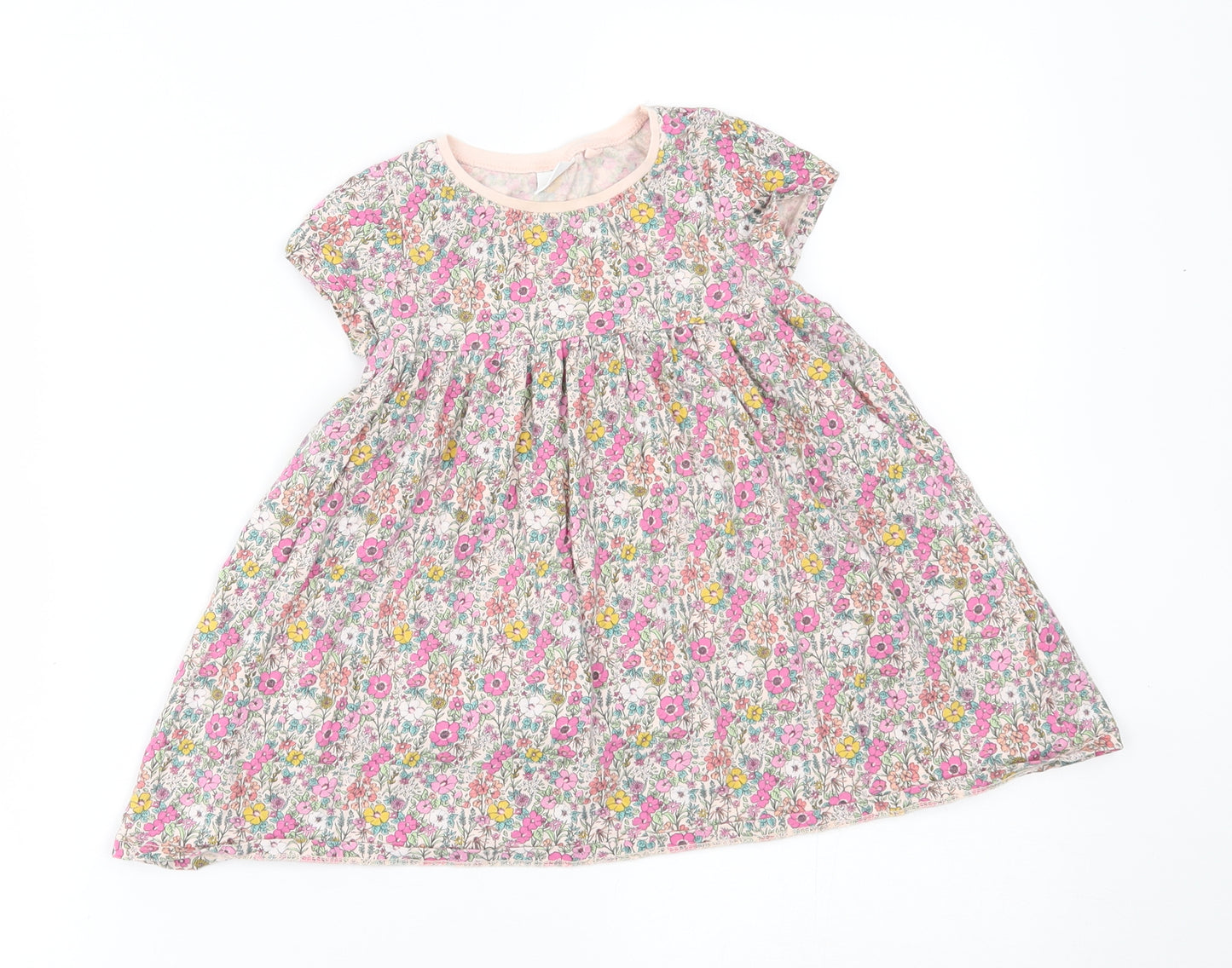 NEXT Girls Pink Floral  A-Line  Size 12-18 Months