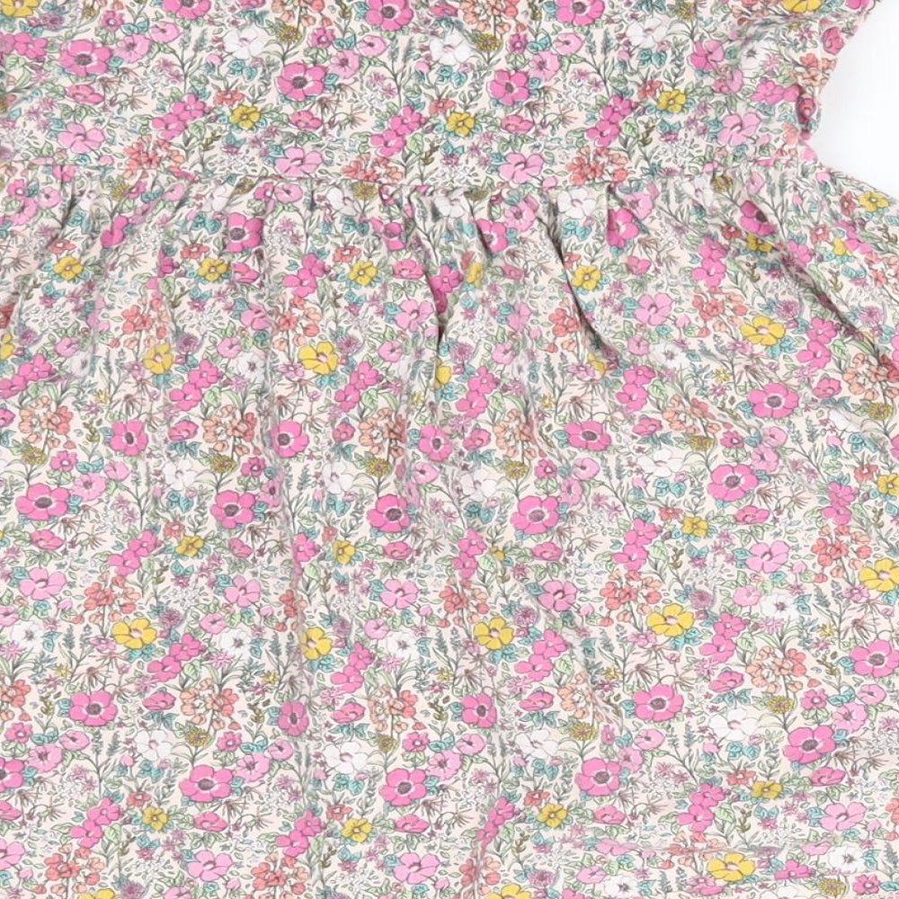 NEXT Girls Pink Floral  A-Line  Size 12-18 Months