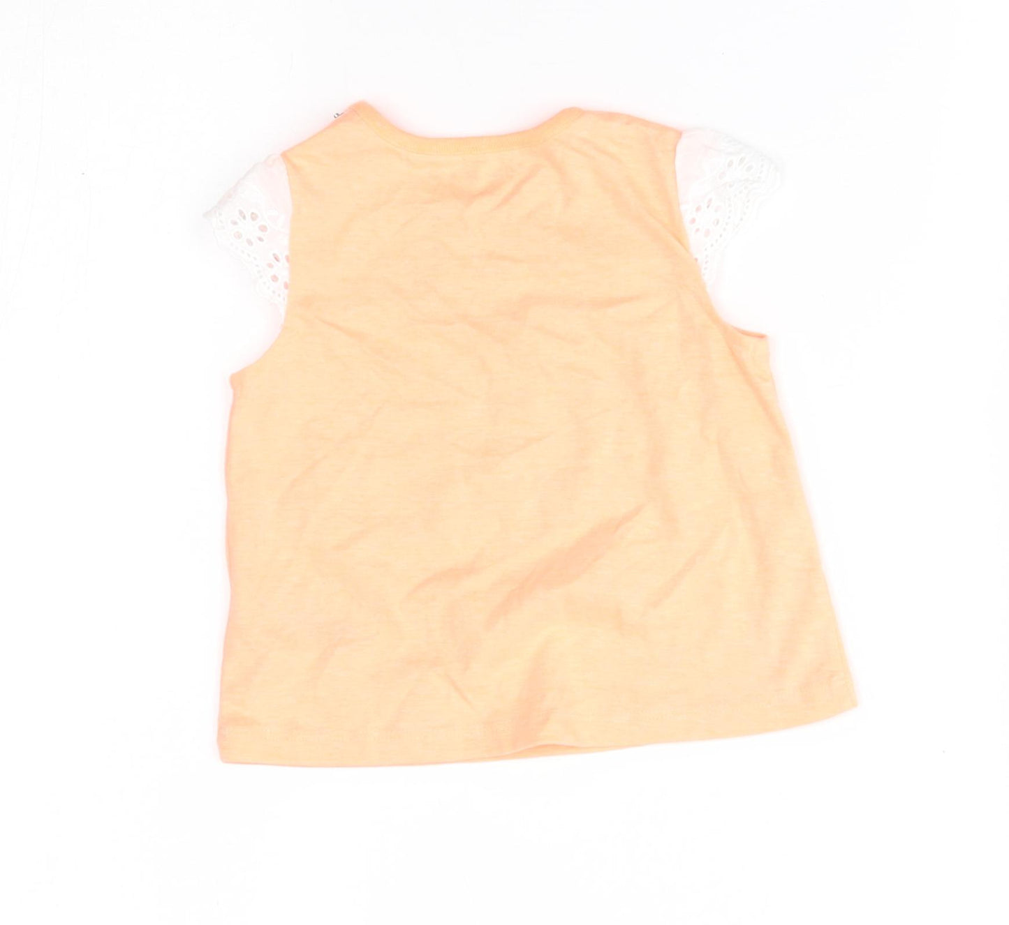 Nutmeg Girls Orange   Basic Blouse Size 6-9 Months