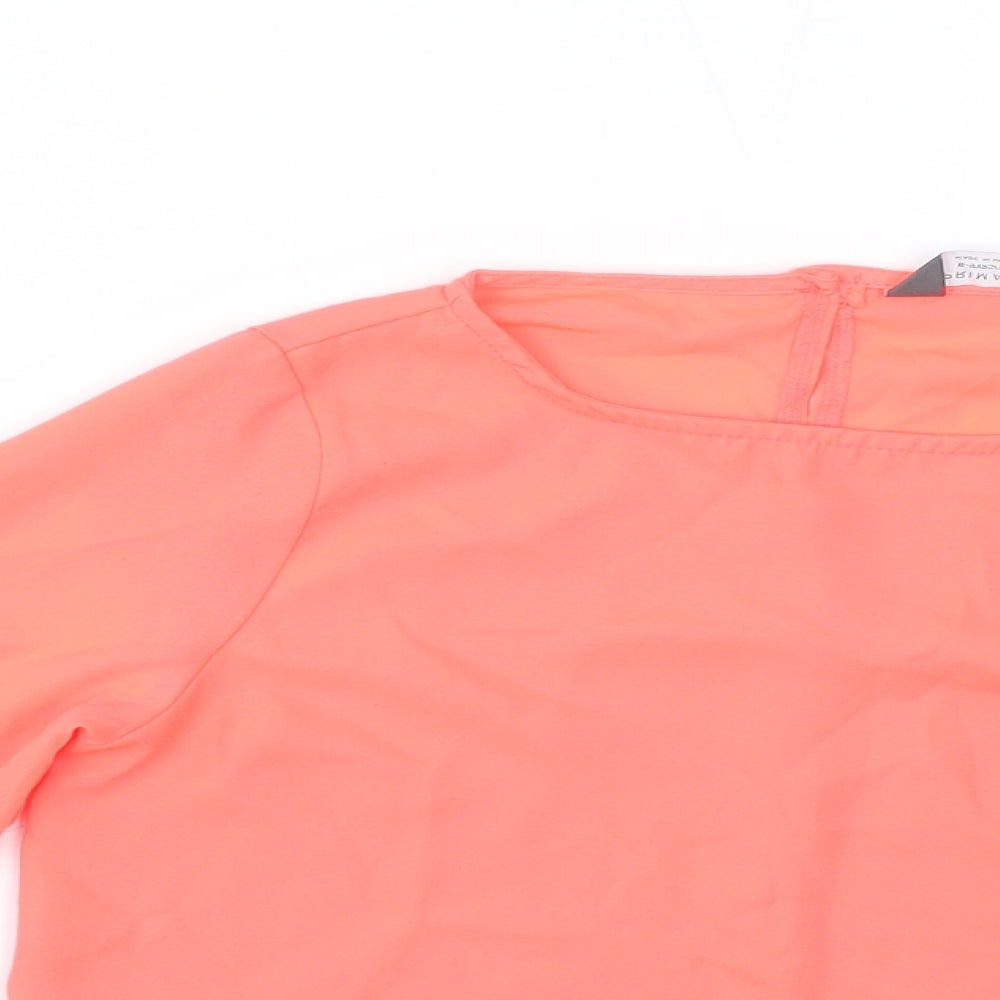 Primark Girls Pink   Basic Blouse Size 8-9 Years  - iridescent